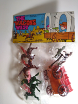The Wagons West Plastic Toy Play Set Horses StageCoach Sealed Hong Kong ... - $41.39