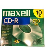New MAXELL CD-Recordable 700MB/80 Min/1X to 16X/10 PK - FACTORY SEALED - $16.71 CAD