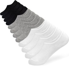 No Show Socks for Men 12 Pairs Low Cut Short Invisible Socks Cotton Line... - $19.79+