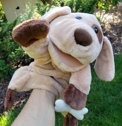 Playful Puppet Lot of 3 Gund Brown Dog No Bones Caltoy Monkey Aurora Cow Pretend - $51.92
