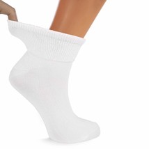 AWS/American Made Diabetic Ankle Socks with Non-Binding Top and Seamless Toe 3 P - £10.22 GBP