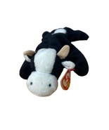 Ty Beanie Baby Black and White Dairy Daisy Cow #4006 Hang Tag Not perfect - £4.50 GBP