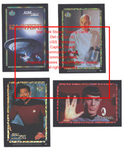 Star Trek Trading Card Stickers Next Generation 1996 Foil Trimmed  Set o... - £15.94 GBP