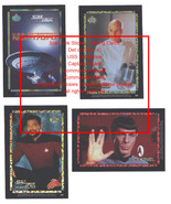 Star Trek Trading Card Stickers Next Generation 1996 Foil Trimmed  Set o... - £15.61 GBP
