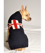 Union Jack  Flag Dog Sweater Chilly Dog Hand Knit Wool  XXS-XXXL Pet Pup... - $44.66 CAD+