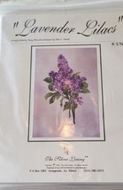 The Silver Lining Cross Stitch Pattern Lavender Lilacs #SL-156 Floral Flower - £4.90 GBP