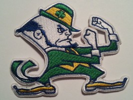 Notre Dame Fighting Irish~Embroidered PATCH~3 5/8&quot; x 2 7/8&quot;~Iron or Sew On~NCAA  - £4.03 GBP