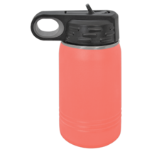 Coral 12oz Double Wall Insulated Stainless Steel Sport Bottle w/ Flip To... - £13.82 GBP