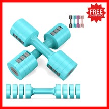 Women’s 10 lb Adjustable Dumbbells with Non-Slip Handle for Full-Body Wo... - $50.43