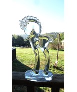 Vintage Large Dalzel Viking Crystal Glass Horse Pony Figurine - £153.33 GBP
