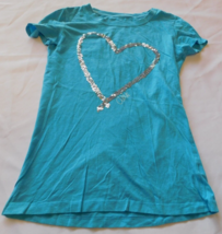 Aeropostale Women&#39;s Junior&#39;s short sleeve t shirt top Size S small Aqua Blue - £19.54 GBP