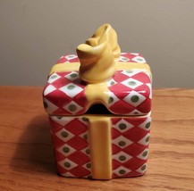 Gift-shaped Christmas Sugar Jar / Box by Christopher Radko Christmas Package image 2