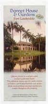 Bonnet House &amp; Gardens Brochure Fort Lauderdale Florida  - £9.32 GBP