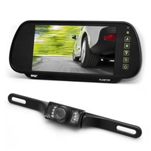 &quot;NEW Pyle PLCM7200 7 Backup Mirror Monitor + License Plate Night Vision Camera&quot; - £51.10 GBP