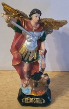 San Miguel Saint Michael Archangel Sword Religious Figurine - £15.71 GBP