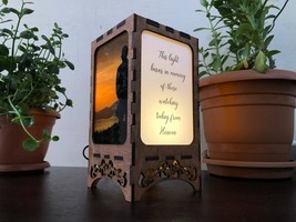 Loss of father / memorial lantern / This light burns in memory of those watching - £64.74 GBP