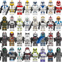 32Pcs Star Wars The Bad Batch Clone Trooper Commander Captain Grey Minif... - $117.97