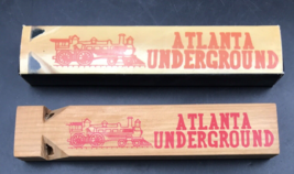 Atlanta Underground Locomotive Railroad Wood Train Choo-Choo Whistle w/ Box - £14.78 GBP