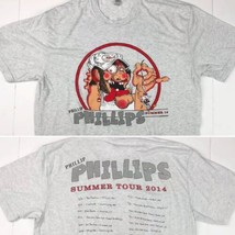 Phillip Phillips 2014 Summer Tour Fisherman L T-Shirt Large Mens American Idol - £15.06 GBP