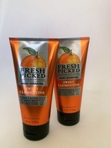 Bath Body Works Fresh Picked Hand &amp; Body Cream Hard Working 6oz Sweet Clementine - £34.01 GBP