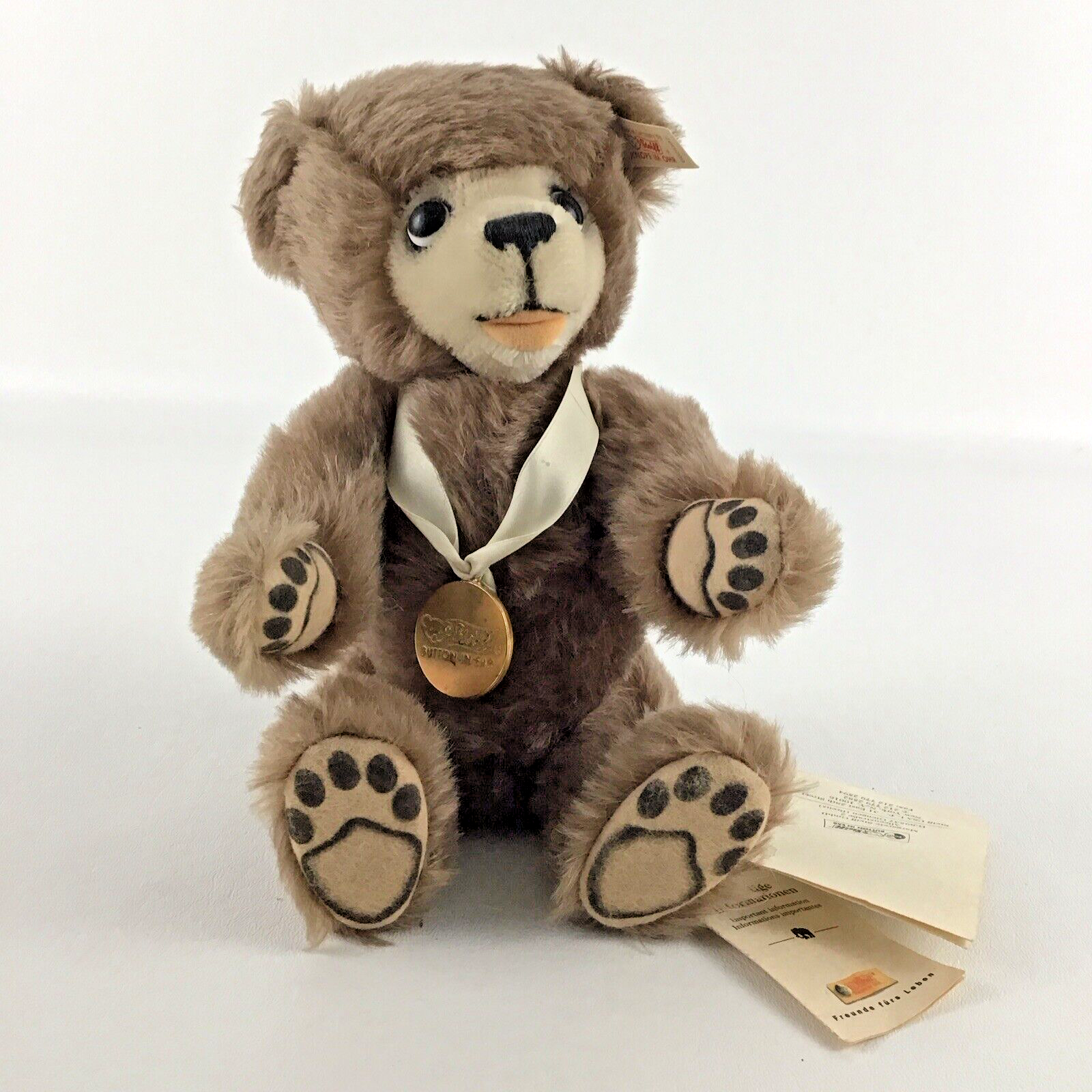 Primary image for Steiff Friends Forever The Berryman Bear 10” Plush Animal Mohair Jointed Vintage