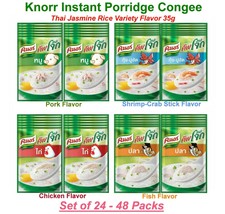 Knorr Instant Porridge Congee Thai Jasmine Rice Delicious Set of  24 - 48 Packs - $41.40+