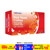 20&#39;s x 20g Edmark Red Yeast Coffee Organic Blend for Optimal Cholesterol Health - £30.93 GBP