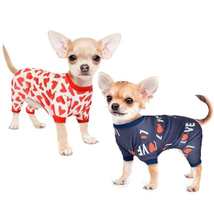 Heart Print Small Dog Pajamas - £11.95 GBP