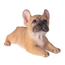 French Bulldog Realistic Dog Statue Figurine Decor 8 Inches Long - $37.98