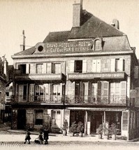 Langres France Grand Hotel De La Poste Downtown 1910s Postcard WW1 PCBG12A - £15.72 GBP