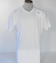 Puma USP Moisture Wicking White Short Sleeve Running Shirt NWT - £39.30 GBP