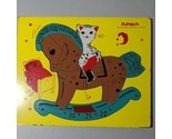 Vintage Playskool Rocking Horse 12 Pieces Wooden Puzzle 11.5&quot; By 9. 5&quot; 3... - £13.00 GBP