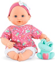Corolle Bebe Bath Oceane - 12” Girl Baby Doll with Rubber Frog Toy, Safe for W - £34.65 GBP