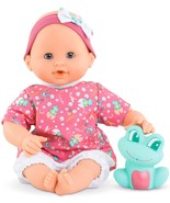 Corolle Bebe Bath Oceane - 12” Girl Baby Doll with Rubber Frog Toy, Safe... - £34.60 GBP