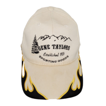 Gene Taylor Sporting Goods Vintage Advertising Strap-Back Hat Flames  On... - £18.60 GBP