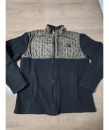 North Face Fleece Jacket Men Medium Black Bronze Full Zip Mock Neck Coat... - $393.17 MXN
