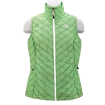 The North Face Thermoball Quilted Puffer Vest Womens Small Green  Outdoo... - $53.87