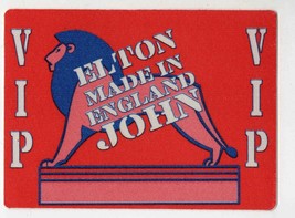 Elton John 1995 Made in England Backstage Pass VIP - $19.79