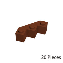 20x Reddish Brown Part 2462 Facet Brick 3X3x1 Building Pieces 100% Compatible - £5.82 GBP