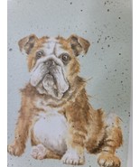 Bulldog Puppy Print of Watercolor by Hannah Dale Matted 8 x 10 Inch - £11.73 GBP