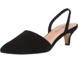 Bella Vita Women Slingback Pointed Toe Heels Sarah Size US 6W Black Suede - £26.11 GBP