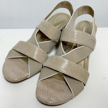 Ros Hommerson Womens Wynona Comfort Nude Strap Wedge Sandals 8N - $48.51