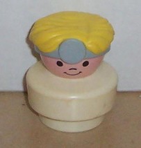 Vintage 90&#39;s Fisher Price Chunky Little People Conductor figure #2386 FPLP - $9.65