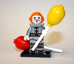 Pennywise Clown It 2 Horror Stephen King Movie Orange Hair Custom Minifigure - £3.44 GBP