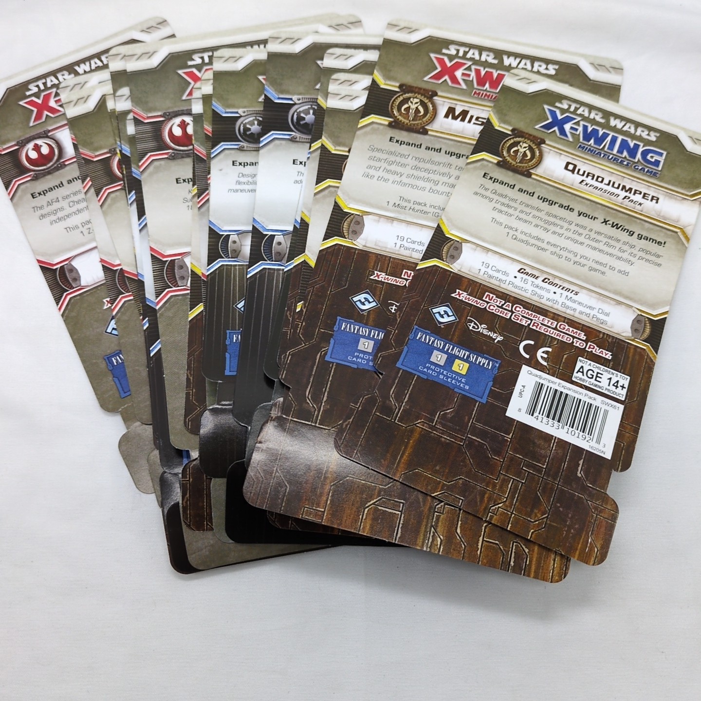 (32) Star Wars X-Wing Expansion Pack Component Lists - $29.69