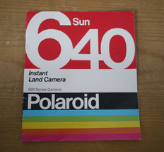 Vintage 1981 80s Polaroid SUN 640 Instant Land Camera Instruction Bookle... - £11.84 GBP