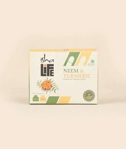 3 X Isha Life Neem &amp; Turmeric Powder in Veg Caps Combo Pack 100 Pcs ( Pa... - £31.75 GBP