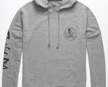 Salt Life Mens Skull and Hooks Graphic Hoodie in Heather Gray-Small - £23.97 GBP