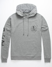 Salt Life Mens Skull and Hooks Graphic Hoodie in Heather Gray-Small - £23.58 GBP