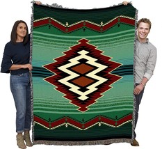 Turak Blanket - Southwest Native American Inspired - Gift Tapestry Throw, 72x54 - £71.95 GBP